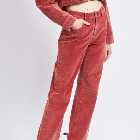 Red Wide Leg Pants - Picture 1 of 3